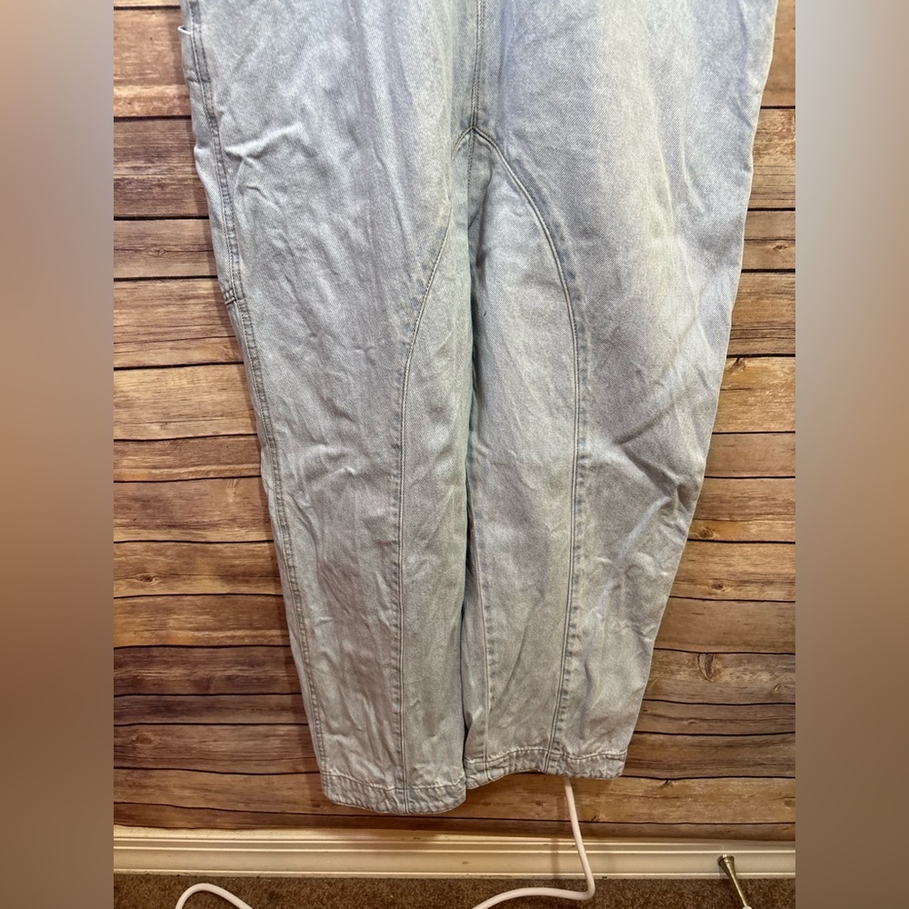 We The Free Light Blue Denim Overalls Relaxed Fit Size Small - Picture 6 of 6